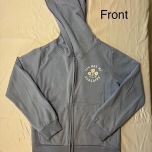 Kids Blue Hoodie Jacket Girls size 14 (L)
